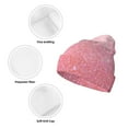 thumbnail image 3 of Yiaed Sparkly Glitter Print Winter Beanie for Men Women, Fleece Lined Beanie Soft Warm Knit Hat Ski Stocking Cuffed Ca, 3 of 6