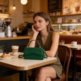 thumbnail image 4 of Elegant Women's Handbag with Crossbody Strap, Versatile & Compact Leather Shoulder Bag, Stylish Textured Small Squares Design for Daily Use, 4 of 5