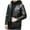 Black, variant on WREESH Fashion Winter Jacket Men Vintage Jacket Fleecing Leather Hooded Long Sleeve Winter Stand Collar Club Coat Men'S Leather Jackets Casual Tops Black
