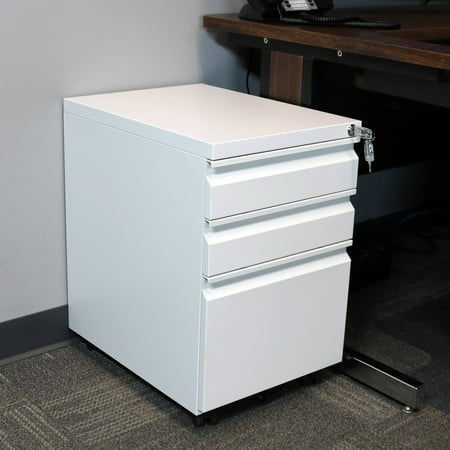 CASL Brands Rolling Mobile File Cabinet Pedestal with ...