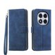 thumbnail image 1 of Funda Tipo Billetera para Xiaomi Redmi Note 15 Pro Plus Carcasa Abatible con Porta Tarjetas, Bolsillo para Efectivo, Soporte Ajustable, Cierre Magnético y Correa de Muñeca Azul, 1 of 6