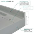 thumbnail image 2 of Transolid FSL3636C-87 36-in x 36-in Cast Solid Surface Low Profile Shower Base with Concealed Center Drain, Concrete, 2 of 7