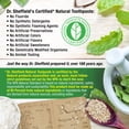 thumbnail image 4 of Pasta de dientes Dr. Sheffield's Certified Natural Wintergreen, paquete de 2, 4 of 6