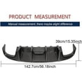 thumbnail image 5 of S4 Carbon Fiber Rear Bumper Lip Diffuser fits for Audi S4 B8 2008-2012 Rear Bumper Cover Lower Lip Spoiler, 5 of 7