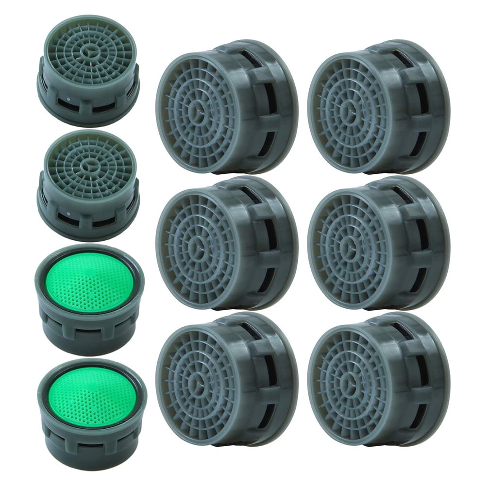 10pcs Prastic Faucet Aerator Faucet Flow Restrictor Replacement Parts Insert Sink Aerator for Bathroom or Kitchen