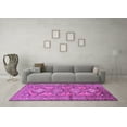 thumbnail image 3 of Ahgly Company Indoor Round Persian Purple Traditional Area Rugs, 5' Round, 3 of 4