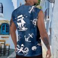 thumbnail image 6 of jowamay Mens Graphic Tank Tops Sailing Crew Neck Retro Muscle Tank Tops Summer Sleeveless Shirts for Beach, 6 of 7