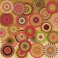 thumbnail image 1 of Ahgly Company Machine Washable Indoor Square Transitional Yellow Area Rugs, 6' Square, 1 of 7