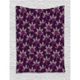 thumbnail image 1 of Flower Tapestry, Vintage Composition with Foliage Leaves and Flowers Old-Fashioned Design, Wall Hanging for Bedroom Living Room Dorm Decor, 40"W X 60"L, Purple Pink Pale Mauve, by Ambesonne, 1 of 2