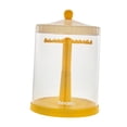 thumbnail image 4 of Vitrina transparente para muñecas, giratoria, a prueba de polvo, para centro de mesa, caja de almacenamiento para figuras de acción coleccionables. amarillo, 4 of 8
