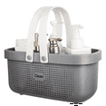 thumbnail image 5 of Plastic Storage Basket with Handle Portable Shower Tote Organizer Basket Bin for Bathroom Kitchen Do Gray ABS+, 5 of 6