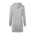 thumbnail image 5 of Fgnfyis Women's Loose Print Hoodie Mid Length Dress Casual Pullover for Stylish and Comfortable Daily Wear Grey S, 5 of 6