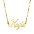 thumbnail image 1 of KISPER 18K Gold Plated Stainless Steel Personalized Name Pendant Necklace, 1 of 6