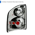 thumbnail image 3 of Spec-D Tuning Chrome Housing Clear Lens Tail Lights Compatible with 1994-2004 Chevy S10, 1994-2004 GMC Sonoma, 1995-2000 Isuzu Hombre, Left + Right Pair Assembly, 3 of 7