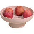thumbnail image 1 of onefitow Fruit bowl Fruit Basket Multifunctional Drain Fruit Snack Cake Storage Rack Living Room Dining Table Fruit Stand (Pink), 1 of 8