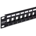 thumbnail image 1 of Panel de conexión TRENDnet TC-KP24 de 24 puertos y 1U con montaje en rack negro, 1 of 6