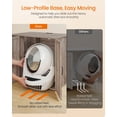 thumbnail image 7 of Feandrea Litter Robot Enclosure, Automatic Cat Litter Box Furniture with Charging Station, Adjustable Shelf, 39.4 x 26.8 x 31.5 Inches, Heather Greige, 7 of 7