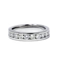 thumbnail image 2 of 1ct Lab Grown Diamond Wedding Ring Platinum Channel Set Eco Friendly, 2 of 2