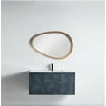 thumbnail image 2 of Parisloft Teardrop Gold Metal Framed Wall Mirror, Decorative Droplep Shaped Metal Mirror, 2 of 9