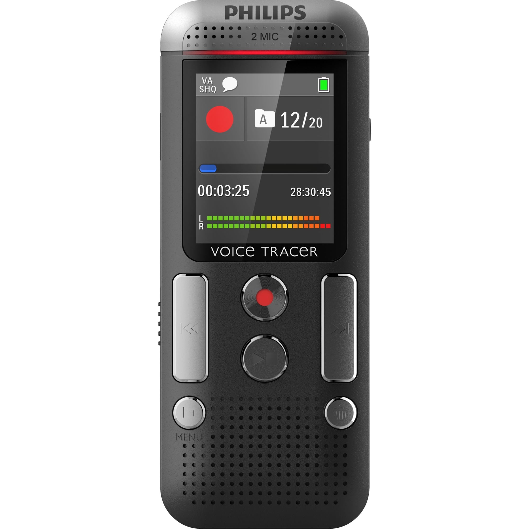 Philips Voice Tracer DVT2500 4GB Digital Voice Recorder DVT2500/00 ...