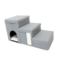 thumbnail image 1 of BELOVING Dog Stairs Anti Slip Bottom Dog Steps for Older Dogs Small Dogs & Cats Puppy Gray, 1 of 10