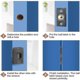 thumbnail image 4 of 2 Pieces Cabinet Door Ball Catch Stainless Steel Adjustable Roller Catch For Balcony Door Hardware Ball Locks Roller Lock Ball Lock For Furniture Xin, 4 of 4