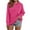 Hot Pink, variant on Oversized Hoodies for Women Fall Winter Long Sleeve Plain Baggy Drop Shoulder Hooded Sweatshirt with Pockets Pullover Tops