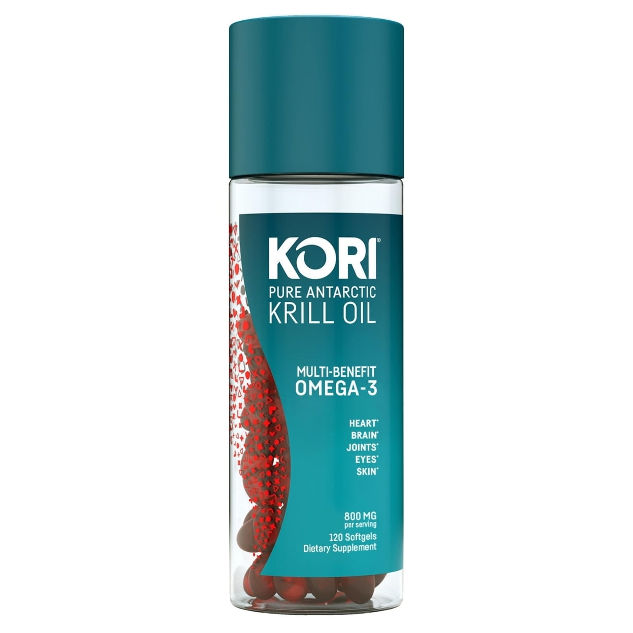 Kori Pure Antarctic Krill Oil Multi-Benefit Omega-3 800 mg. (120 Count)