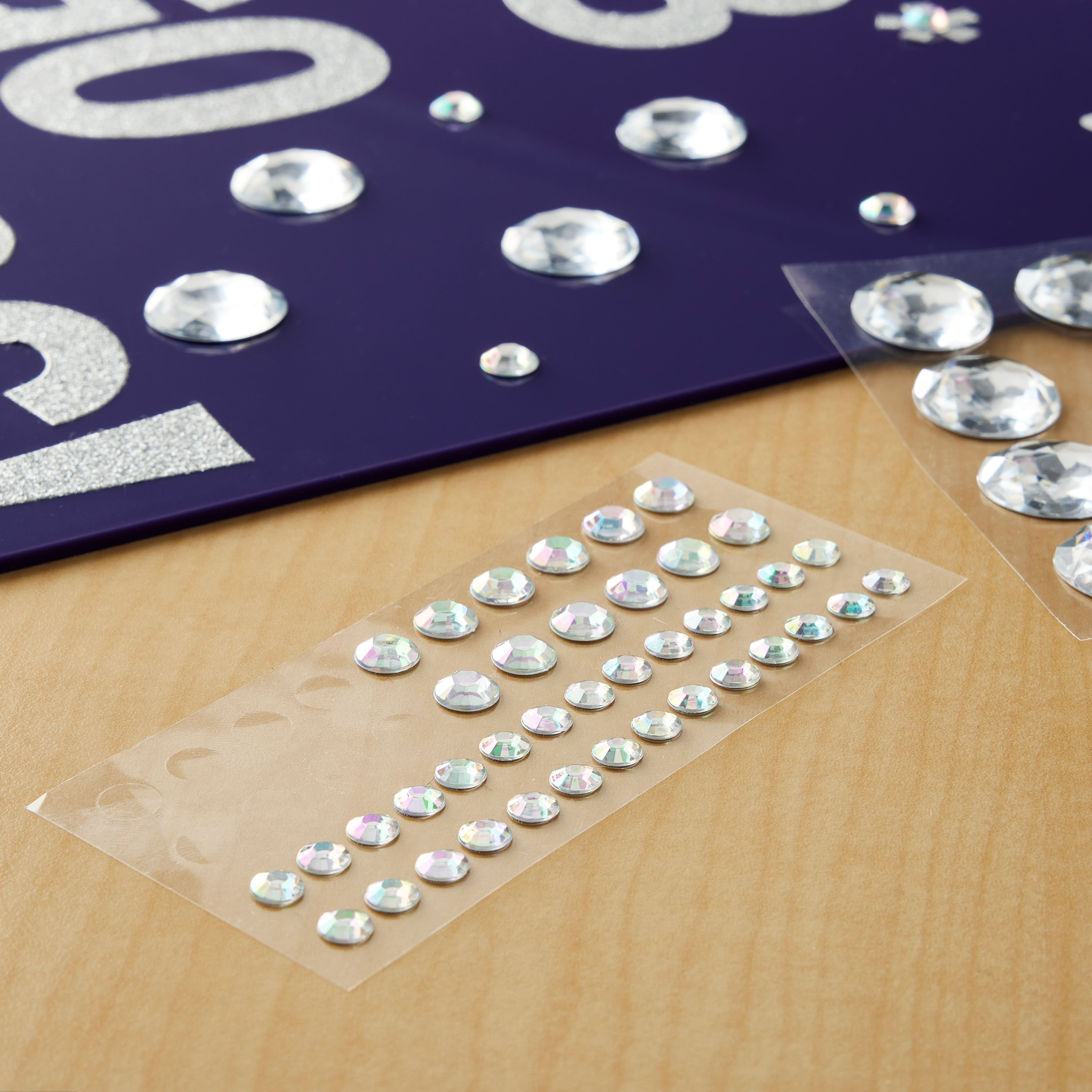 Recollections Two-Tone Rhinestones, 12 Pack
