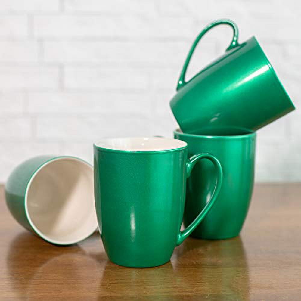 XiRiDa 12oz Glass Coffee Mugs Set of 4,Classic Vertical Stripes Glasses Tea  Cup with Handle Lids& Sp…See more XiRiDa 12oz Glass Coffee Mugs Set of