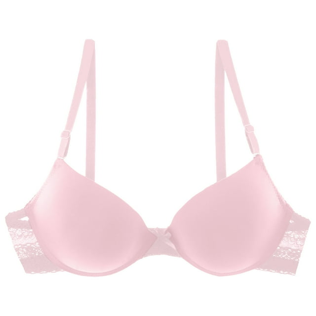 Bmisegm Soutien-Gorge Sans Fil à Bretelles Transparentes Confortables pour Femmes avec Design Convertible Polyvalent pour Toute la Journée Rouge 38