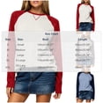 thumbnail image 4 of Jsaierl Women's Basic Raglan Sleeve Crewneck Sweatshirts Waffle Knit Sporty Casual Fall Tops S-2XL, 4 of 8