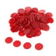 thumbnail image 4 of Paquete de 100 fichas de póquer para juego de bingo, fabricadas en plástico. rojo, 4 of 9
