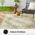 thumbnail image 3 of Nicole Miller New York Patio Country Azalea Transitional Medallion Indoor/Outdoor Area Rug, Taupe/Ivory , 6'6"x9'2", 3 of 9