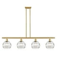 thumbnail image 6 of 516-4I-BK-G556-8CL Innovations Lighting Rochester - 4 Light Stem Hung Island In Industrial Style-10.38 Inches Tall and 48 Inches Wide-Matte Black, 6 of 7
