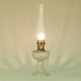 thumbnail image 2 of Aladdin Lincoln Drape Oil Lamp - Traditional Classic Indoor Oil or Kerosene Fuel Lamp, Bright White Light, Glass with Nickel Trim, Clear, 2 of 3