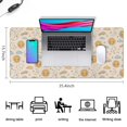 thumbnail image 5 of Long Mouse Pads for Desk,Beige Sun Moon Cloud Star Pattern Desk Mats on Top Of Desks, Desk Mouse Pad Extra Large with 3mm Non-Slip Base and Stitched Edge for Gaming,Office,Work,Home 35.4"x15.7", 5 of 6