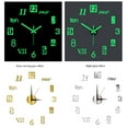 thumbnail image 6 of Moxufan Acrylic Wall Clock Precise Timing Luminous Large Numbers Silent 3D Effect Acrylic Wall Art Decor Mute Clock Living Room Decor,Silver, 6 of 7