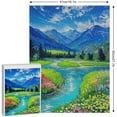 thumbnail image 2 of 500 Pieces Puzzles for Adults Landscape Jigsaw Puzzle Artwork Style Gifts DIY Mural Mountains Park Stream Oil Painting Entertainment Intellectual Educational Puzzles, 2 of 8