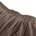thumbnail image 5 of dazeni Women Steampunk Victorian Skirt Renaissance Gothic Ruffled Pirate Skirts Vintage Elastic Waist Pleated Skirt, 5 of 5
