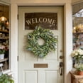 thumbnail image 4 of Bxaolu 12 Inch Olive Wreaths for Front Door, Artificial Small Spring Summer All Seasons Year Round Green Olive Branch Wreath for Home Farmhouse Porch Window Outdoor Indoor, 4 of 7