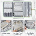 thumbnail image 4 of Funda organizadora de joyas MATEIN Travel de piel resistente al agua, 4 of 8