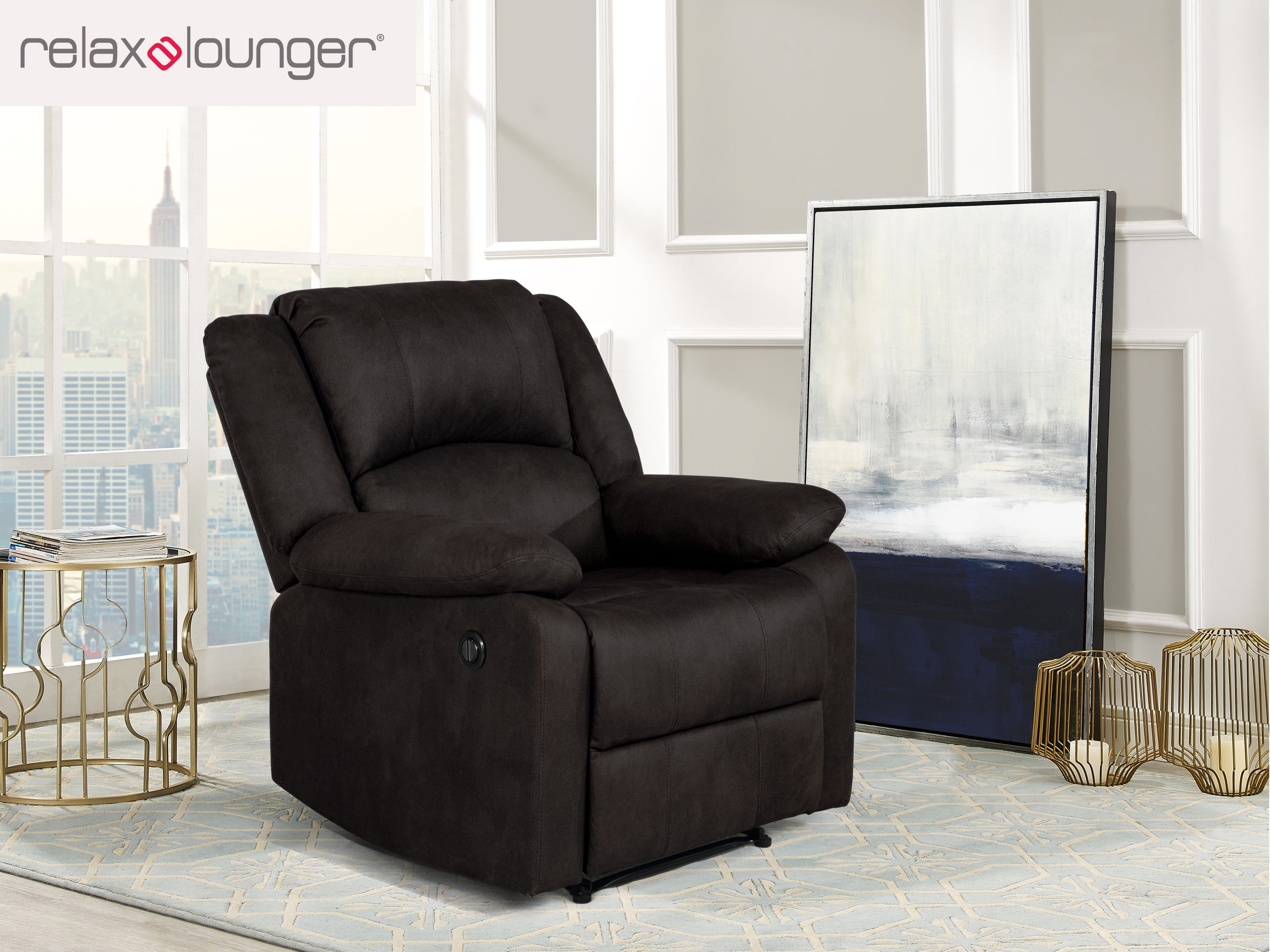 RelaxALounger Paxton Power Recliner by RelaxALounger, Java Brown