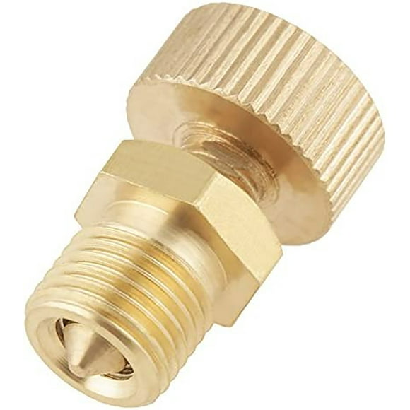 Hongchun 1pcs Brass Air Bleeder Valve, Air Bleeder Valve Screw for High Pressure Electric Pump Accessories