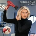 thumbnail image 6 of Sassy Ceramic Ion Hair Dryer, 1875-Watt Salon Dryer with Concentrator and Diffuser Red, 6 of 6