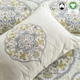 thumbnail image 2 of A1 Home Collections LLC Gracia Reversible Print 100% Organic Cotton Pillowsham Pack of 2, 2 of 4