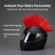 thumbnail image 1 of Peluca con forma de casco, accesorio práctico, ligero y unisex para fiestas. Pieza de cabello estilo única para cosplay y salidas informales. Rojo, 1 of 8
