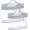 Style-Gray, variant on 2pcsToiletry Bag, 2 Pack Clear Makeup Cosmetic Bag Organizer, Quart Size Travel Bag for Toiletries, Carry-on Travel Accessories Essentials, Gray