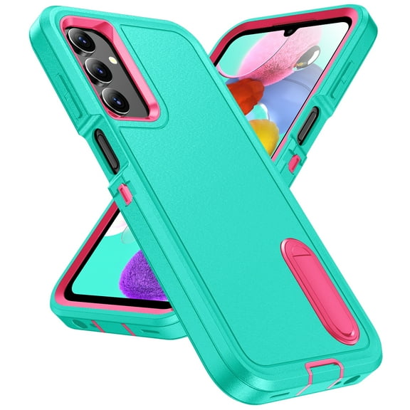 for Samsung Galaxy A16 5G Case Kickstand Durable 3-Layer Military Grade Protective Case Hybrid Silicone Heavy Duty Rugged Shockproof Screen Lip Raised Protection,
Mint Rose