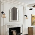 thumbnail image 4 of LuxenHome Distressed White Arch Rectangle 36-Inch Tall Wall Mirror, Accent and Vanity, 4 of 9